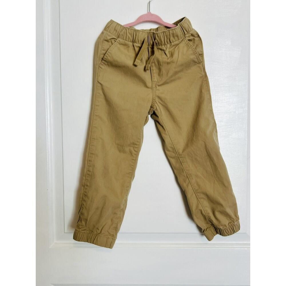 Baby Gap Khaki Tan Beige Jogger Elastic Waist Casual Everyday Pant Chino Boys 4